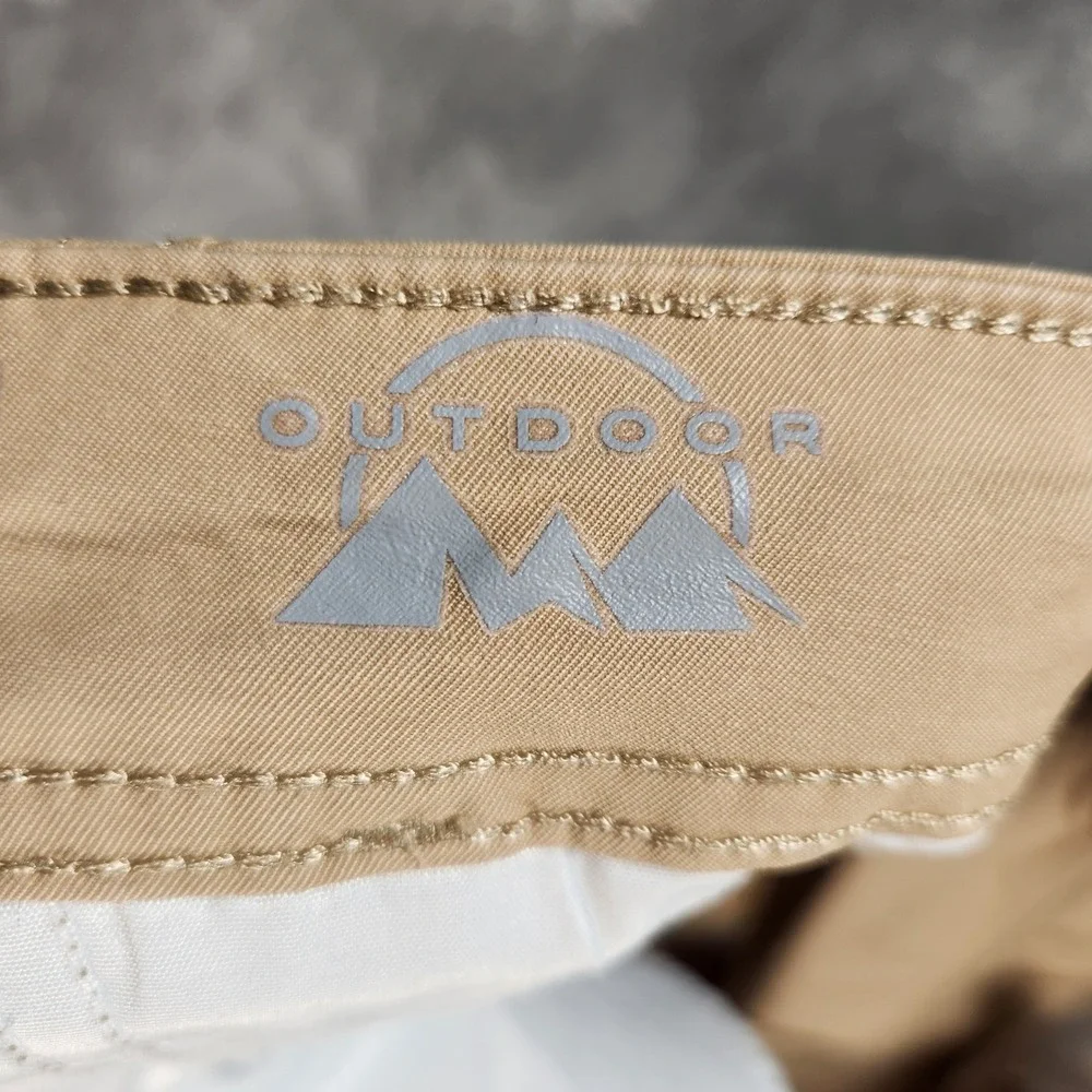 Wrangler Outdoor Shorts Mens 44 Tan Excellent NW992TV Hiking Utility Stretch